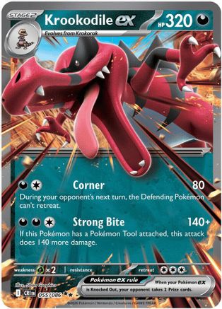 Krookodile ex 055/086 - ME04 Chaos Rising Holofoil