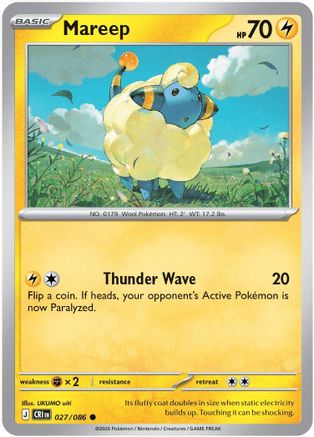 Mareep 027/086 - ME04 Chaos Rising Reverse Holofoil