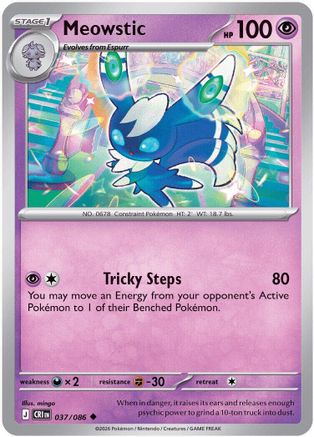 Meowstic 037/086 - ME04 Chaos Rising Reverse Holofoil