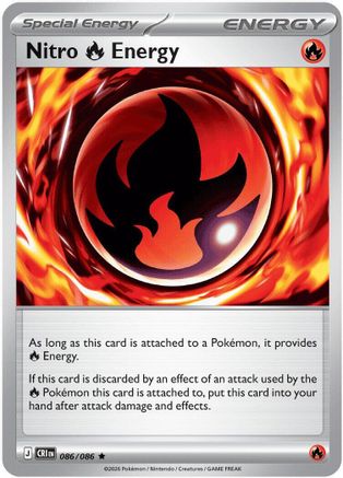 Nitro Fire Energy 086/086 - ME04 Chaos Rising Reverse Holofoil