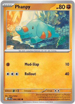 Phanpy 044/086 - ME04 Chaos Rising Reverse Holofoil