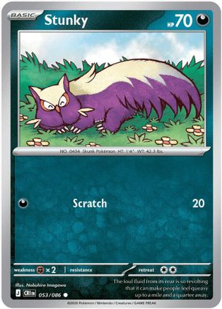Stunky 053/086 - ME04 Chaos Rising Reverse Holofoil