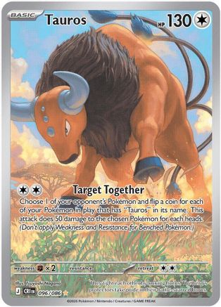 Tauros - 096/086 - ME04 Chaos Rising Holofoil