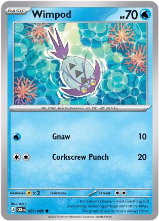 Wimpod 025/086 - ME04 Chaos Rising Reverse Holofoil