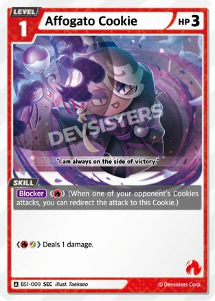 Affogato Cookie (SEC) (BS1-009) - Brave Beginning Foil