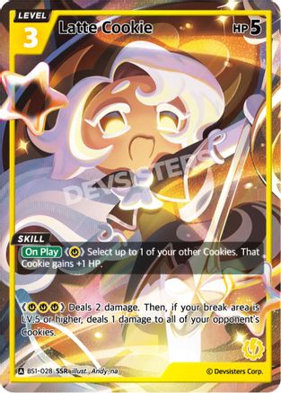 Latte Cookie (SSR) (BS1-028) - Brave Beginning Foil