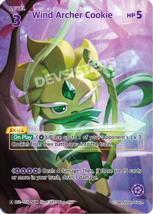 Wind Archer Cookie (SUR) (BS2-058) - Brave Beginning Foil