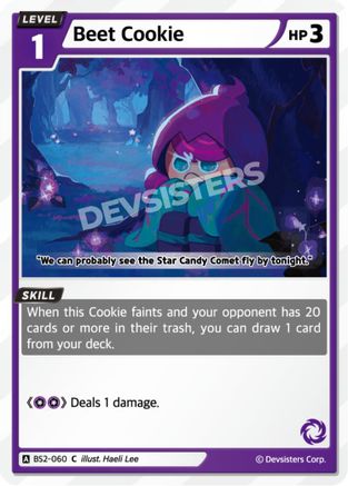 Beet Cookie (BS2-060) - Brave Beginning