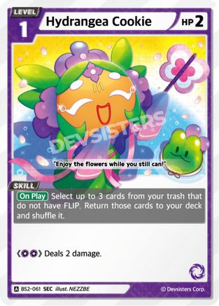 Hydrangea Cookie (SEC) (BS2-061) - Brave Beginning Foil