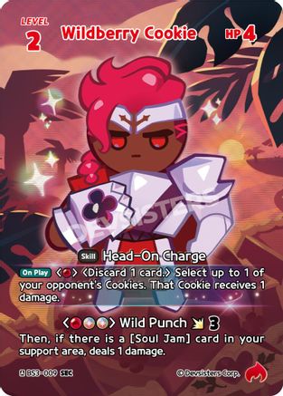 Wildberry Cookie (009) (SEC) (BS3-009) - Age of Heroes and Kingdoms Foil