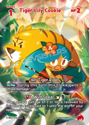Tiger Lily Cookie (013) (SSR) (BS3-013) - Age of Heroes and Kingdoms Foil