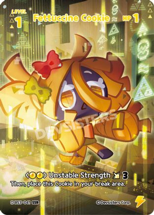 Fettuccine Cookie (SSR) (BS3-041) - Age of Heroes and Kingdoms Foil