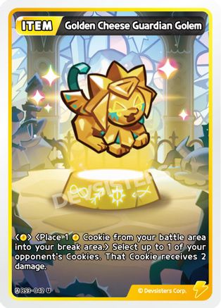 Golden Cheese Guardian Golem (BS3-042) - Age of Heroes and Kingdoms