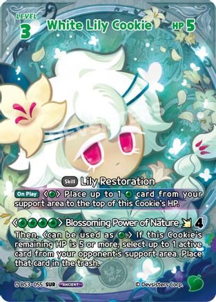 White Lily Cookie (SUR) (BS3-055) - Age of Heroes and Kingdoms Foil