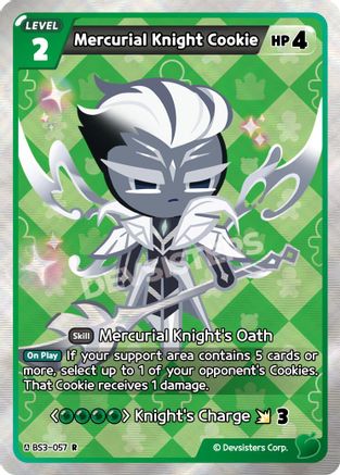 Mercurial Knight Cookie (BS3-057) - Age of Heroes and Kingdoms Foil