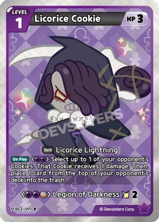 Licorice Cookie (BS3-097) - Age of Heroes and Kingdoms Foil