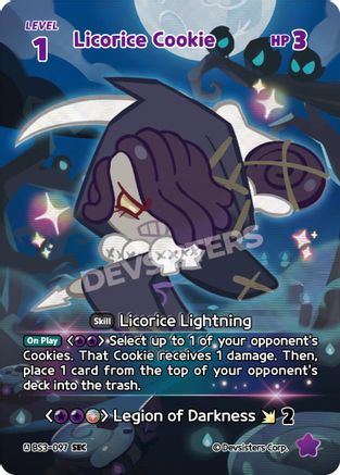 Licorice Cookie (SEC) (BS3-097) - Age of Heroes and Kingdoms Foil