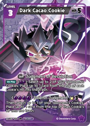 Dark Cacao Cookie (BS3-100) - Age of Heroes and Kingdoms Foil
