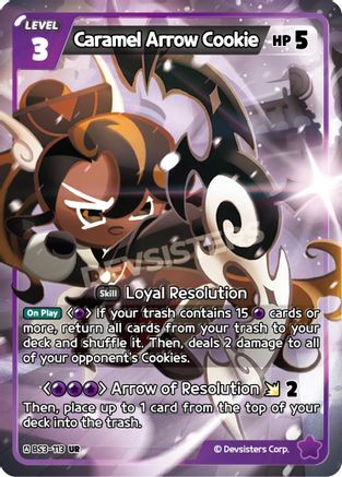 Caramel Arrow Cookie (BS3-113) - Age of Heroes and Kingdoms Foil