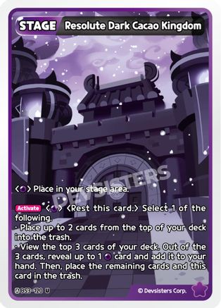 Resolute Dark Cacao Kingdom (BS3-120) - Age of Heroes and Kingdoms