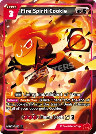 Fire Spirit Cookie (BS4-005) - Age of Heroes and Kingdoms Foil