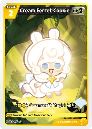 Cream Ferret Cookie (BS4-032) - Age of Heroes and Kingdoms