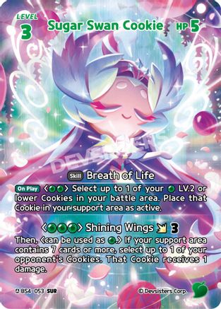 Sugar Swan Cookie (SUR) (BS4-053) - Age of Heroes and Kingdoms Foil