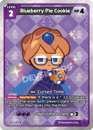 Blueberry Pie Cookie (BS4-094) - Age of Heroes and Kingdoms Foil