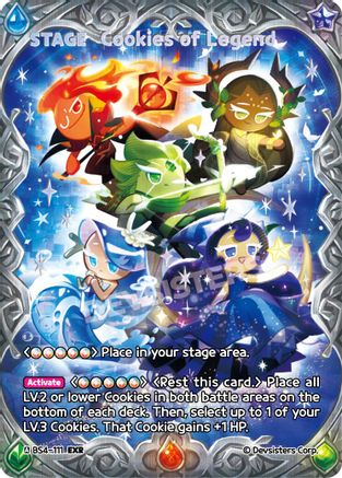 Cookies of Legend (EXR) (BS4-111) - Age of Heroes and Kingdoms Foil