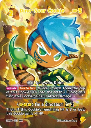 Dino-Sour Cookie (SSR) (BS5-023) - Arena of Glory Foil