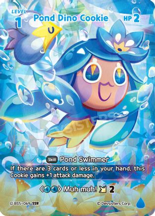 Pond Dino Cookie (SSR) (BS5-069) - Arena of Glory Foil