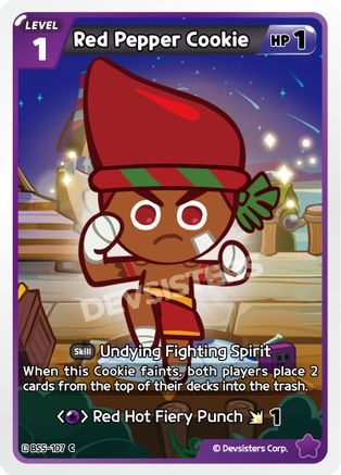 Red Pepper Cookie (107) (BS5-107) - Arena of Glory