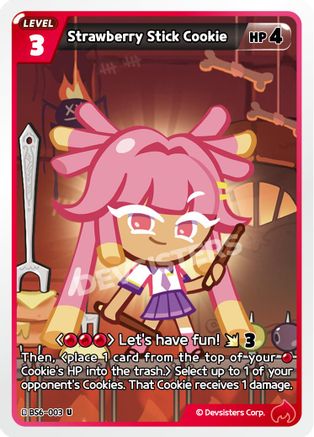 Strawberry Stick Cookie (003) (BS6-003) - Arena of Glory