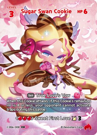 Sugar Swan Cookie (SSR) (BS6-008) - Arena of Glory Foil