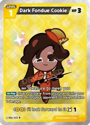 Dark Fondue Cookie (BS6-023) - Arena of Glory Foil
