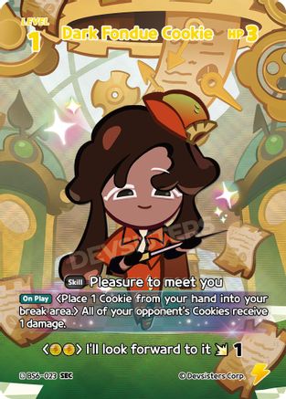 Dark Fondue Cookie (SEC) (BS6-023) - Arena of Glory Foil
