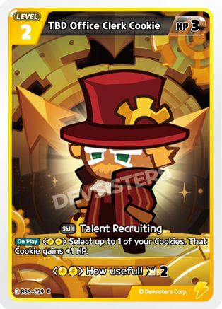 TBD Office Clerk Cookie (BS6-029) - Arena of Glory