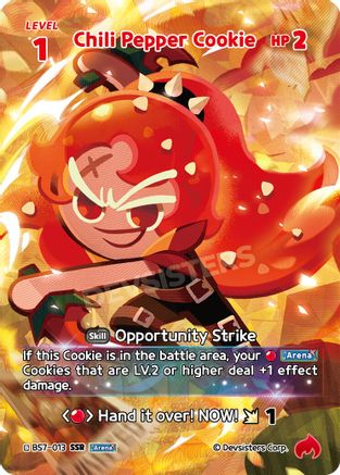 Chili Pepper Cookie (013) (SSR) (BS7-013) - Arena of Glory Foil