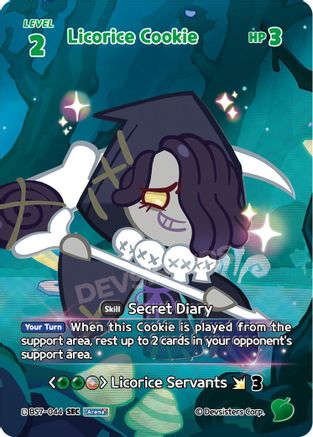 Licorice Cookie (SEC) (BS7-044) - Arena of Glory Foil