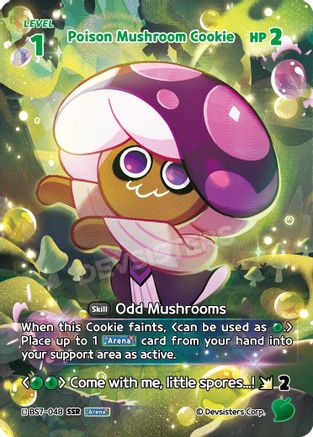 Poison Mushroom Cookie (SSR) (BS7-048) - Arena of Glory Foil