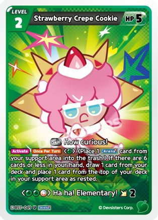 Strawberry Crepe Cookie (BS7-049) - Arena of Glory