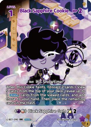 Black Sapphire Cookie (SEC) (BS7-090) - Arena of Glory Foil