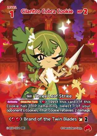 Cilantro Cobra Cookie (SEC) (BS8-004) - A Game of Truth and Deceit Foil