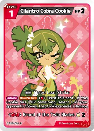 Cilantro Cobra Cookie (BS8-004) - A Game of Truth and Deceit Foil