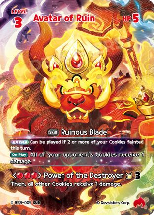 Avatar of Ruin (SUR) (BS8-005) - A Game of Truth and Deceit Foil