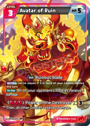 Avatar of Ruin (BS8-005) - A Game of Truth and Deceit Foil