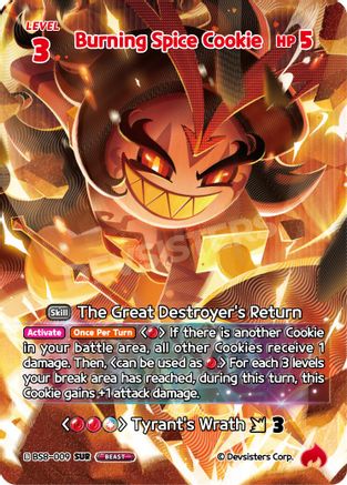 Burning Spice Cookie (SUR) (BS8-009) - A Game of Truth and Deceit Foil