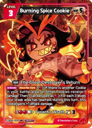 Burning Spice Cookie (BS8-009) - A Game of Truth and Deceit Foil