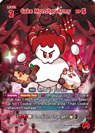 Cake Monster Army (SEC) (BS8-017) - A Game of Truth and Deceit Foil