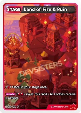 Land of Fire & Ruin (BS8-024) - A Game of Truth and Deceit